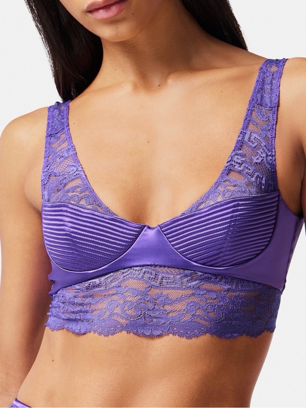 Versace Lavender Lace Bralette